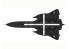 Hasegawa maquette avion 02425 SR-71 Blackbird (Type A) &quot;Record mondial de vitesse absolue&quot; 1/72