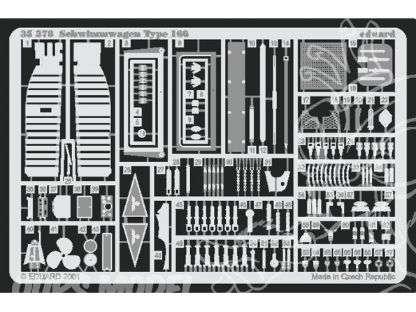 Eduard photodecoupe militaire 35378 Schwimmwagen 1/35