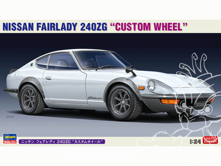 Hasegawa maquette voiture 20618 Nissan Fairlady 240ZG "Roue personnalisée" 1/24