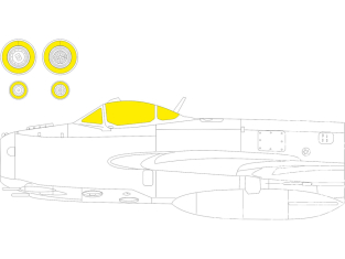 Eduard Express Mask EX957 MiG-17F Ammo 1/48