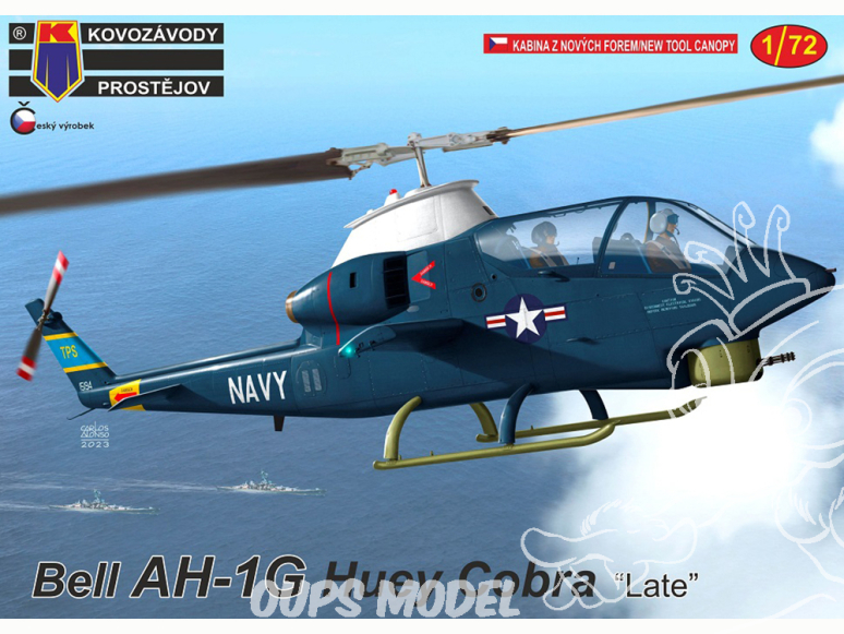 KP Model Hélicoptère KPM0378 Bell AH-1G Huey Cobra Late 1/72