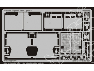 Eduard photodecoupe militaire 35441 Tigre I Late 1/35