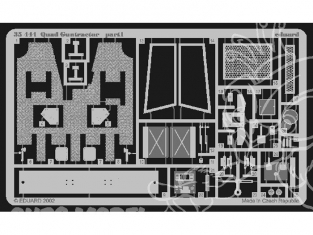 Eduard photodecoupe militaire 35444 Quad Guntractor 1/35
