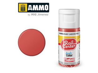 MIG peinture acrylique Rail Center R-0007 Rouge caboose 15ml