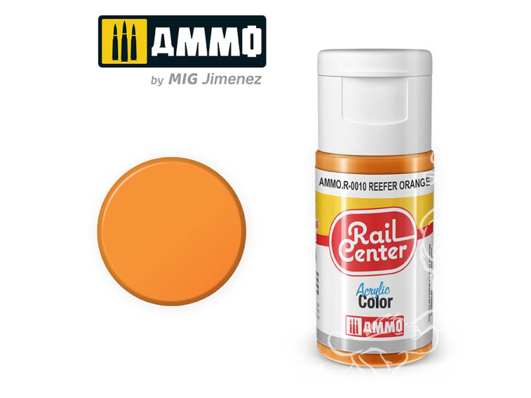 MIG peinture acrylique Rail Center R-0010 Orange Reefer 15ml