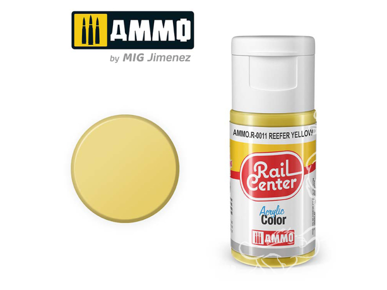 MIG peinture acrylique Rail Center R-0011 Jaune Reefer 15ml