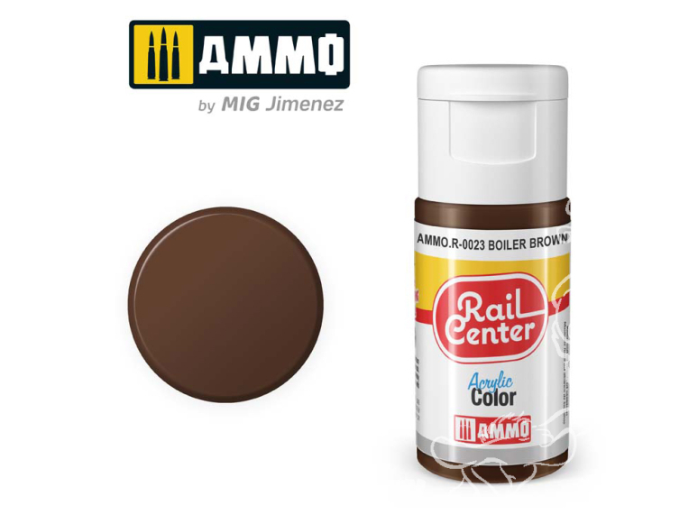 MIG peinture acrylique Rail Center R-0023 Brun chaudière 15ml