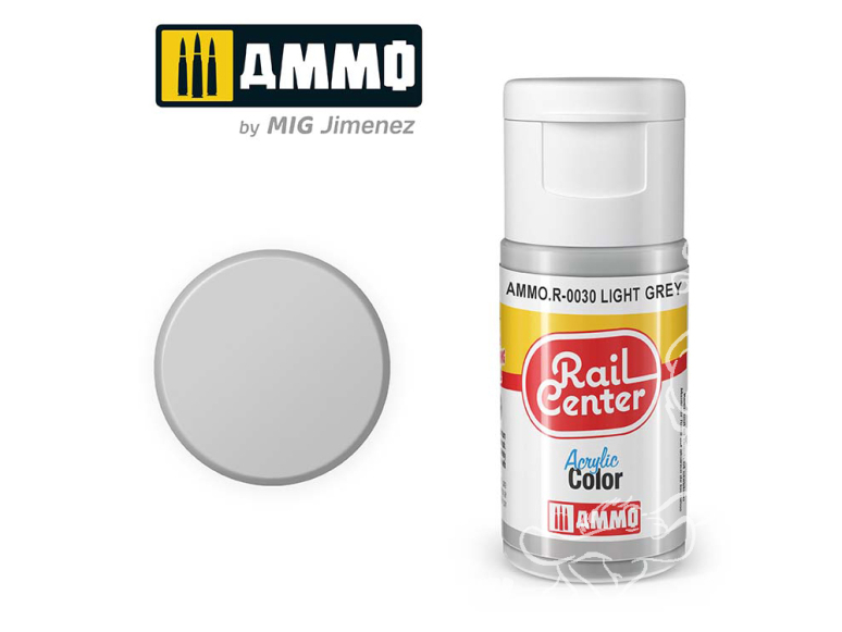 MIG peinture acrylique Rail Center R-0030 Gris clair 15ml