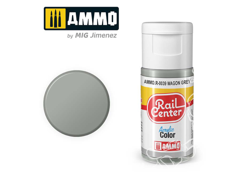 MIG peinture acrylique Rail Center R-0039 Gris wagon 15ml