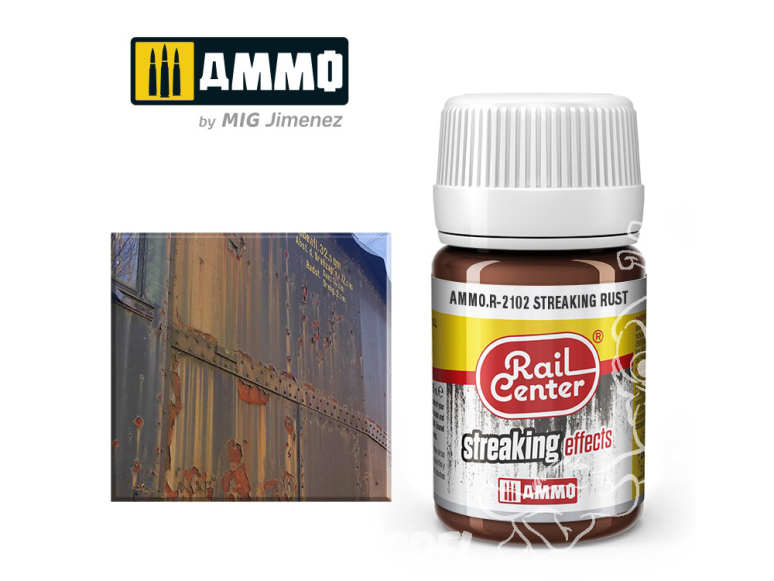 MIG peinture Rail Center R-2102 Streaking rouille 35ml