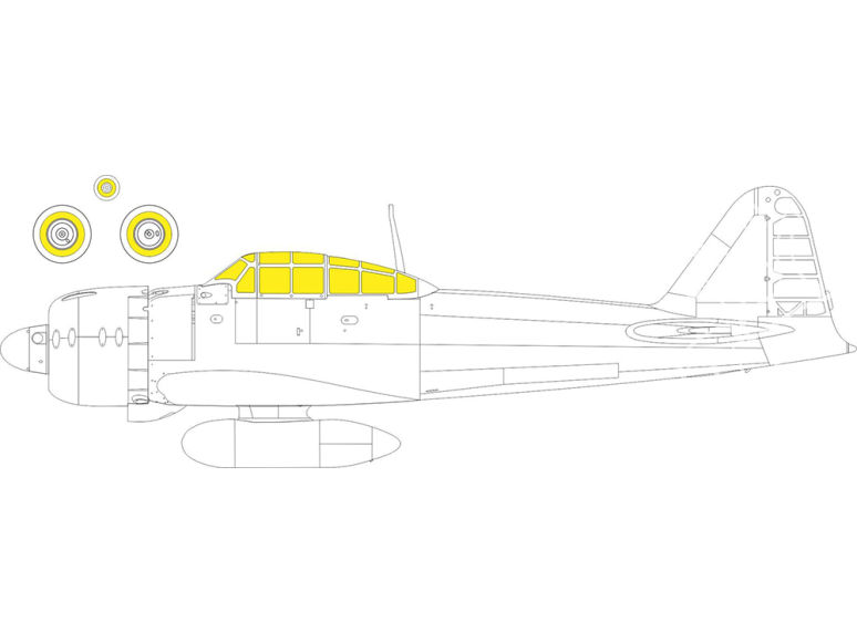 Eduard Express Mask EX970 A6M3 Zero Type 32 Weekend Eduard 1/48