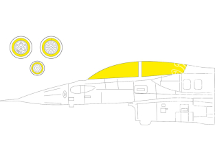 Eduard Express Mask EX966 F-16D Block 30/40/50 Kinetic 1/48