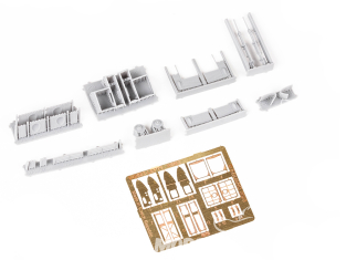 Eduard kit d'amelioration avion brassin Print 648883 Gun bays short barrel A6M3 Eduard 1/48