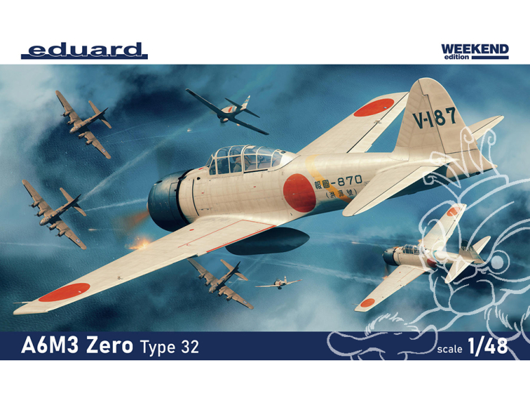 EDUARD maquette avion 84191 A6M2 Zero Type 32 WeekEnd Edition 1/48