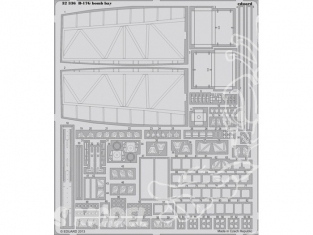 EDUARD photodecoupe avion 32336 Baie de bombe B-17G 1/32