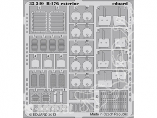 EDUARD photodecoupe avion 32340 Exterieur B-17G 1/32