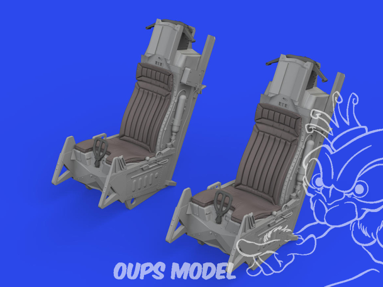 Eduard kit d'amelioration avion brassin Print 648893 Sièges éjectables F-16D Kinetic 1/48