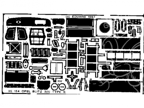 Eduard photodecoupe militaire 35154 Blitz 3t type S 1/35
