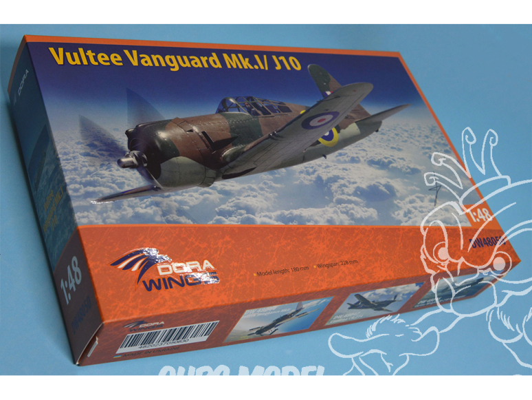 Dora Wings maquette avion DW48050 Vultee Vanguard Mk.I/J10 1/48