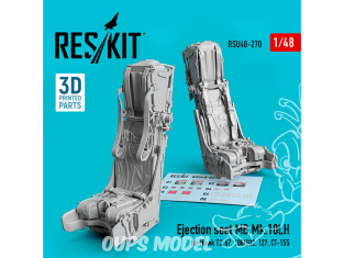 ResKit kit d'amelioration Avion RSU48-0270 Siège éjectable MB Mk.10LH pour Hawk T.2,67,100/102,127,CT-155 impression 3D 1/48