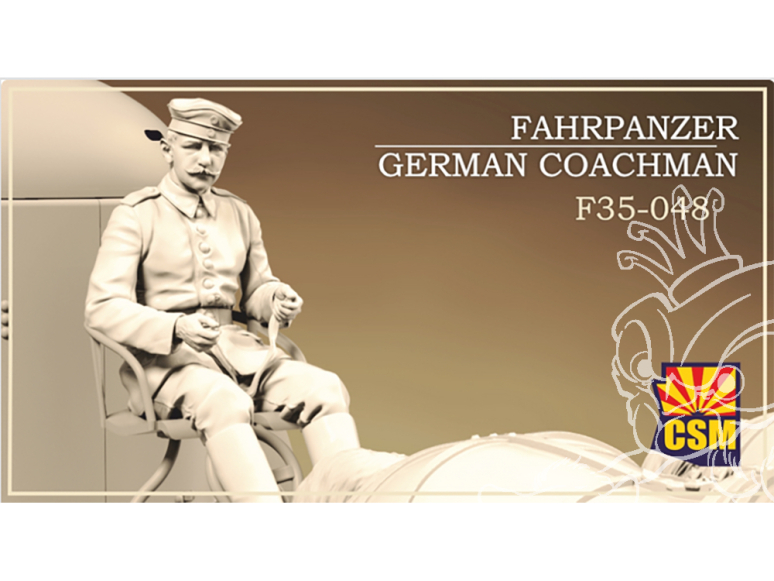 Copper State Models personnel militaire F35-0048 Cocher allemand Fahrpanzer 1/35