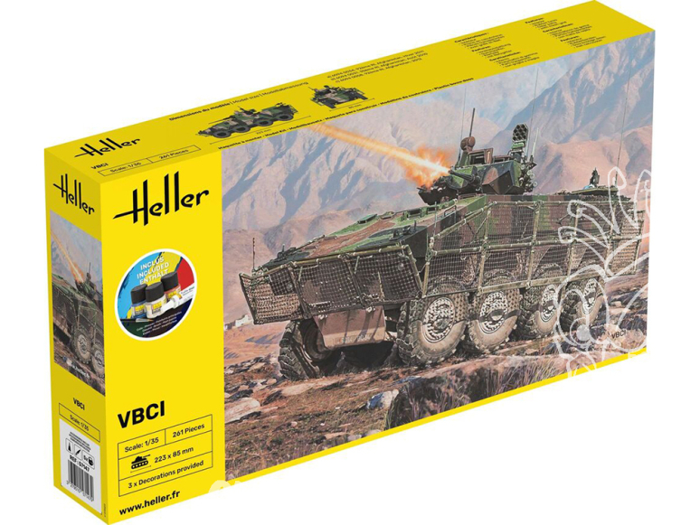 Heller maquette militaire 57147 STARTER KIT VBCI AFGHANISTAN inclus peintures principale colle et pinceau 1/35