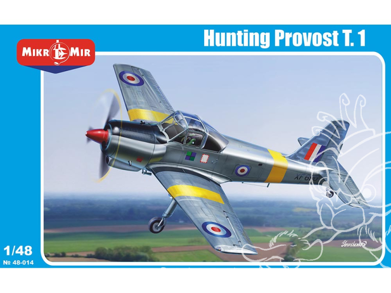 MikroMir maquette 48-014 Avion d'entraînement de base Hunting Provost T.1 1/48