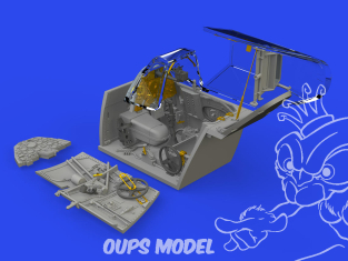 Eduard kit d'amelioration avion brassin Print 648904 Cockpit Messerschmitt Bf 109K-4 Eduard 1/48