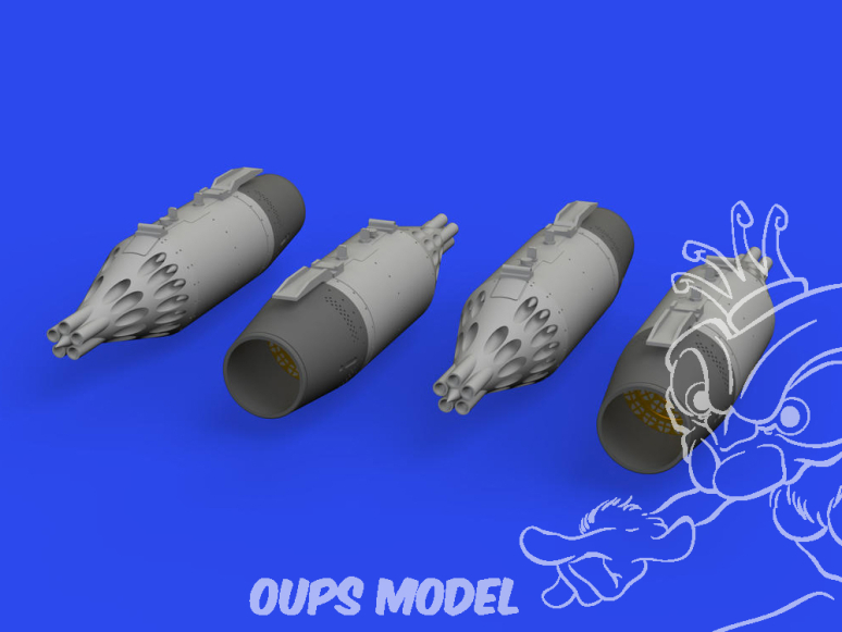 Eduard kit d'amelioration avion brassin 648937 Lances roquette UB-32 1/48