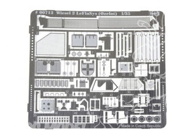 Revell photodecoupe militaire 00713 pour Wiesel 2 LeflaSys Ozelot 1/35