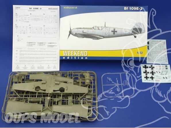 EDUARD maquette avion 3402 Bf 109 E-3 1/32