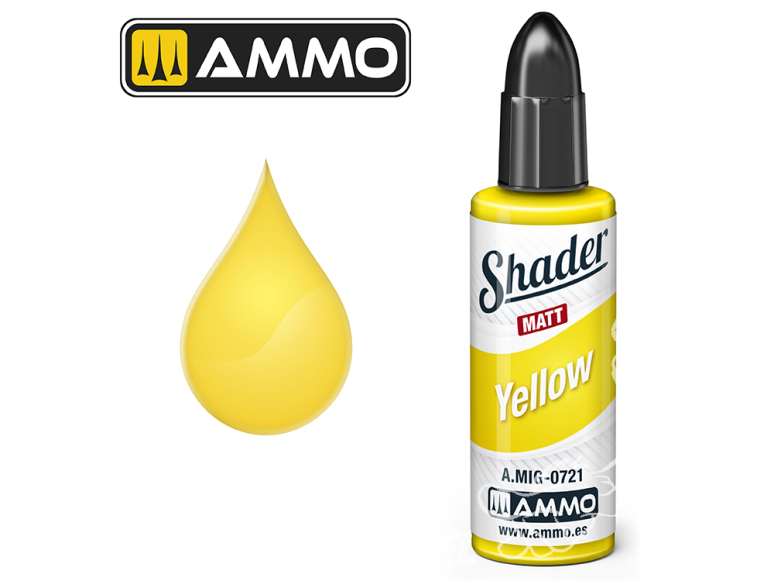 MIG Shader Matt acrylique 721 Jaune 10ml