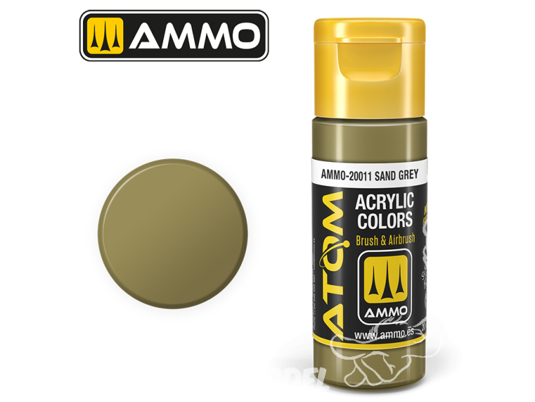 ATOM MIG peinture acrylique 20011 Gris sable - Sand grey 20ml