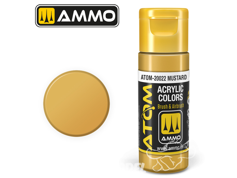 ATOM MIG peinture acrylique 20022 Moutarde - Mustard 20ml