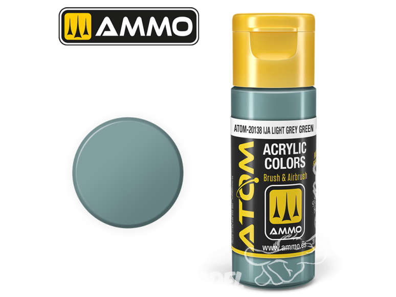 ATOM MIG peinture acrylique 20138 Gris Vert Clair - Light Grey Green 20ml