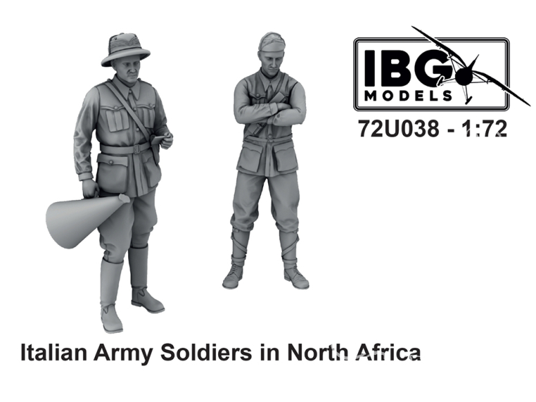 IBG maquette avion 72U038 Soldats de l'armée italienne en Afrique du Nord 1/72