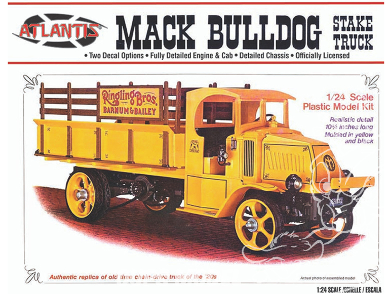 Atlantis maquette camion M2402 MACK AC Bulldog Stake Truck 1/24