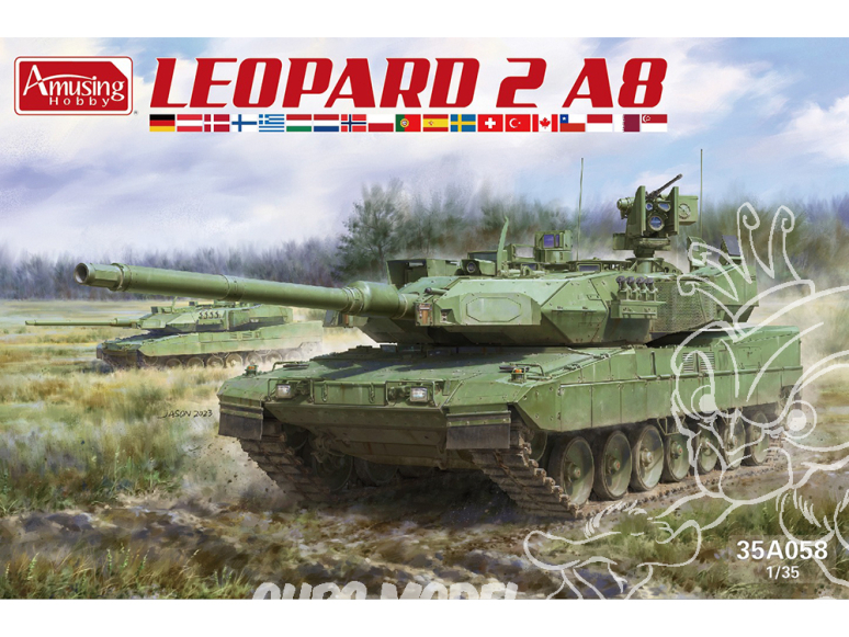 Amusing maquette militaire 35A058 LEOPARD2 A8 1/35