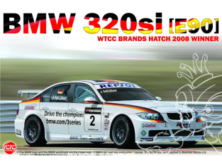 NuNu maquette voiture de Piste PN24037 BMW 320si E90 WTCC Champion 2008 1/24