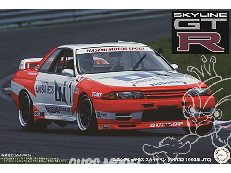 Fujimi maquette voiture 141992 Nissan Skyline GT-R Unisia Jecs JTC 1993 (BNR32) 1/12