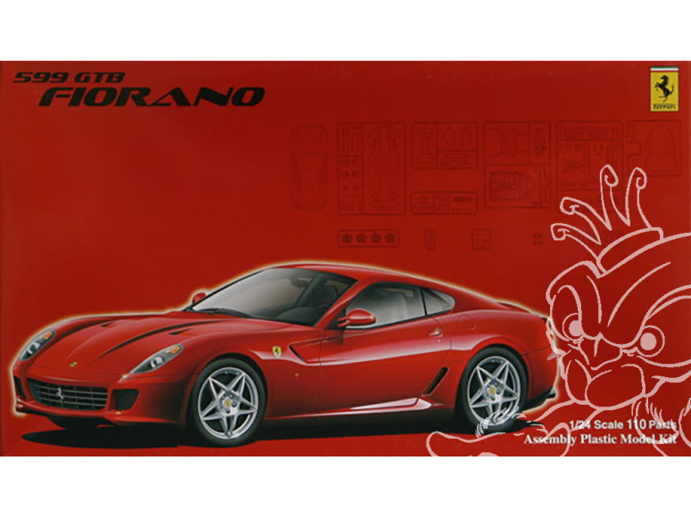 Fujimi maquette voiture 123660 Ferrari 599 GTB Fiorano avec photodécoupe 1/24
