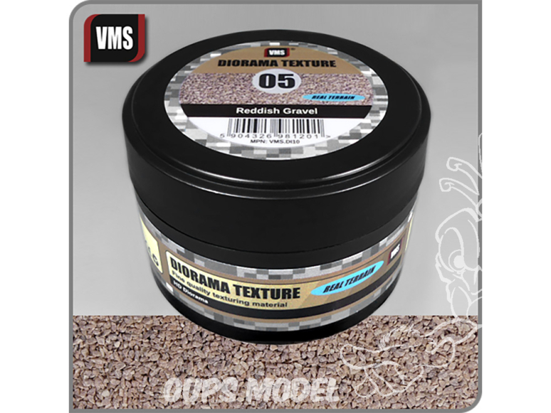 VMS DI10 Diorama Texture 05 Gravier rougeâtre - Reddish Gravel 100ml