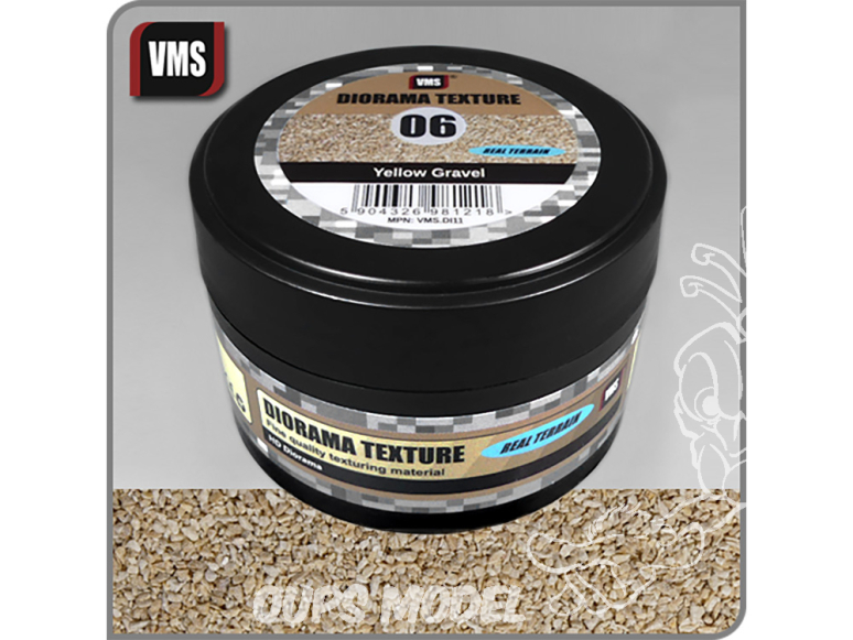 VMS DI11 Diorama Texture 06 Gravier jaune - Yellow Gravel 100ml