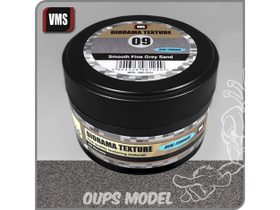 VMS DI14 Diorama Texture 09 Sable gris fin et lisse - Smooth Fine Grey Sand 100ml