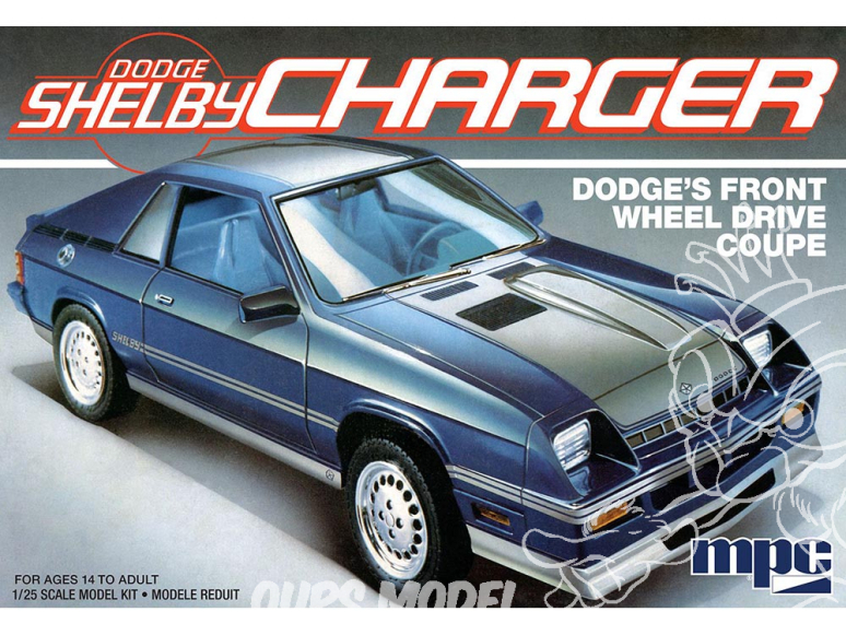 MPC maquette voiture 987 1986 Dodge Shelby Charger 1/25