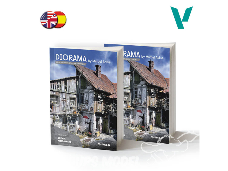 Vallejo Librairie 75065 Diorama by Marcel Ackle en Anglais et Espagnol