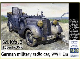 MB maquette militaire 3531 Sd.Kfz.2 Type 170 VK - véhicule radio Allemand 2e GM 1/35