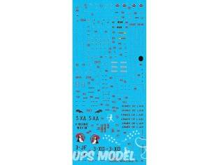 Decalques Berna decals BD72-136 Dassault Mirage 200D Part 3 1/72