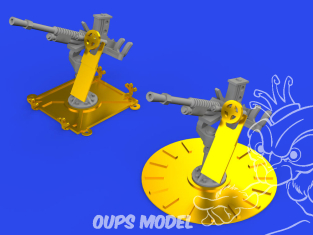 Eduard kit d'amelioration brassin Print 653019 IJN Type 96 25mm AA Gun (simple) 1/350