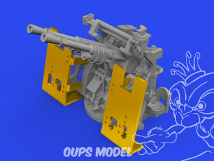Eduard kit d'amelioration brassin Print 653020 IJN Type 96 25mm AA Gun (double) 1/350